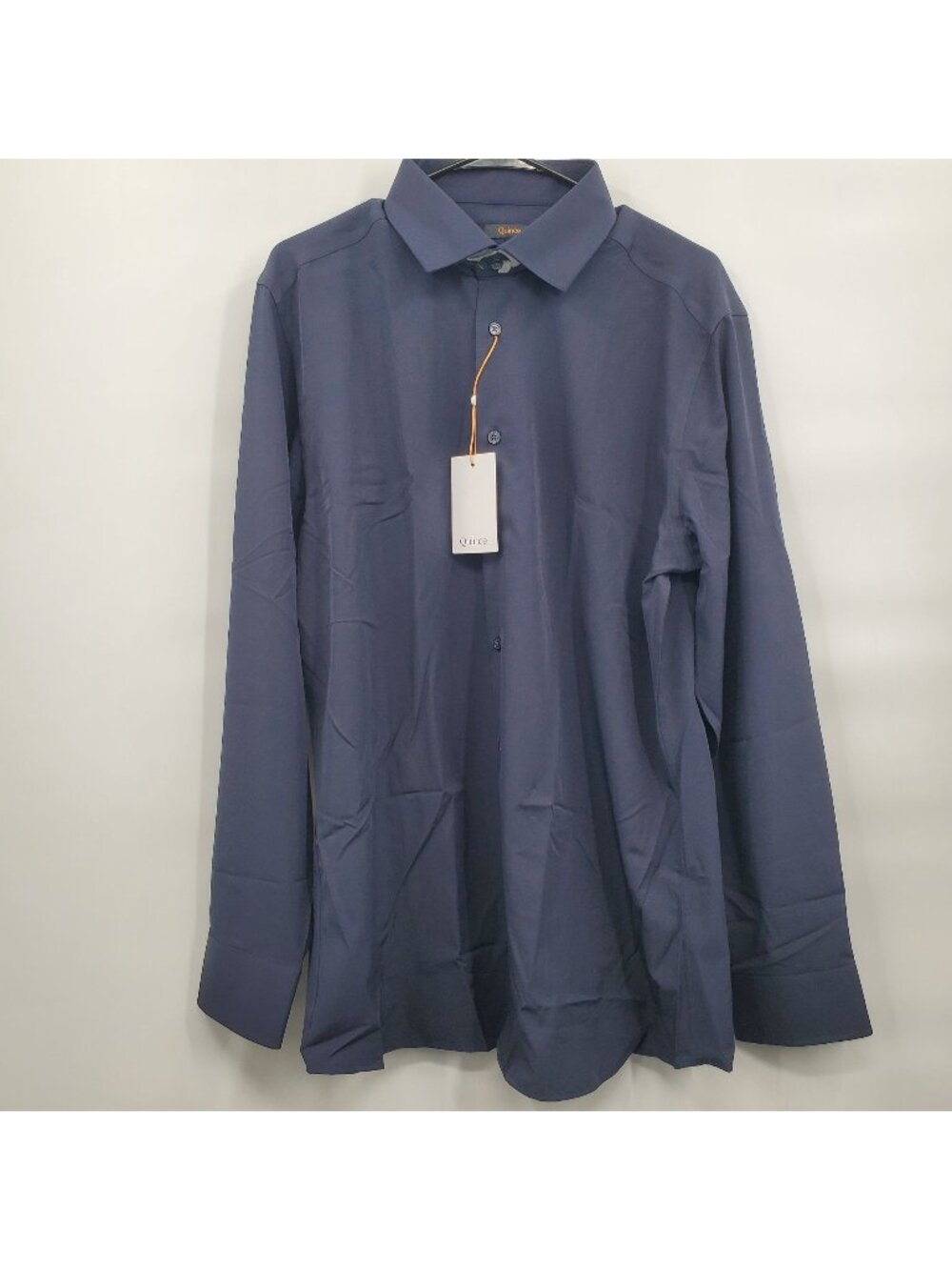 Quince Men's Dress Shirt in Navy Blue
